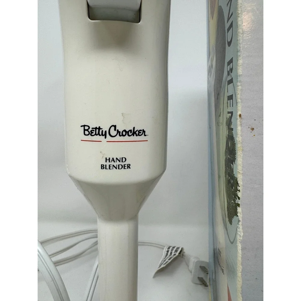 Betty Crocker Hand Blender BC 1301 White‎ 2 Speed Immersion Stick Mixer Tested